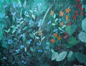 Flowers in garden by Margo Humphries
