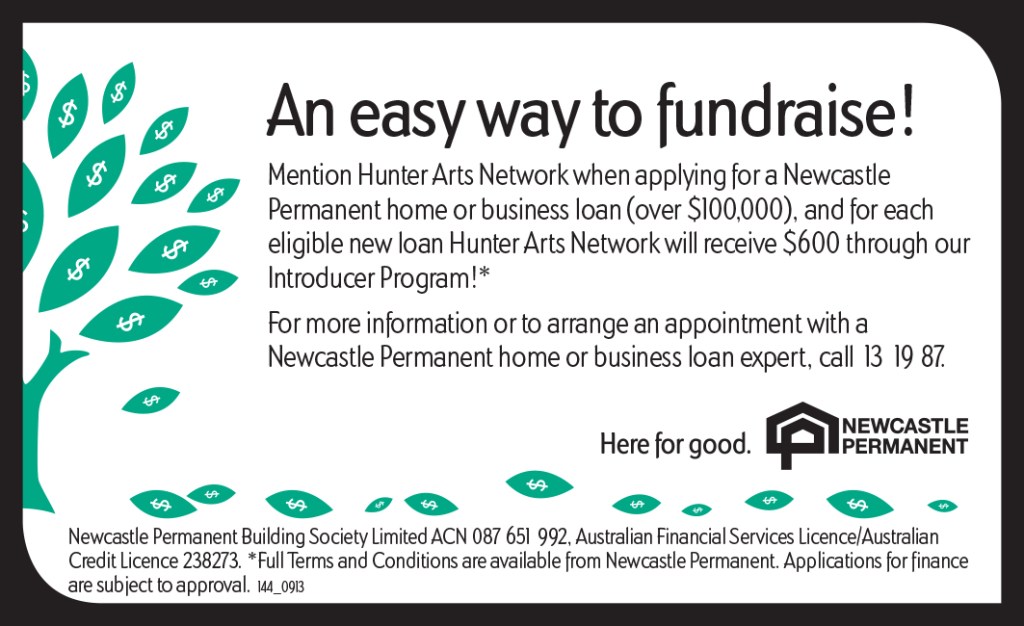 Hunter Arts Network fundraiser through Newcastle&nbsp;Permanent