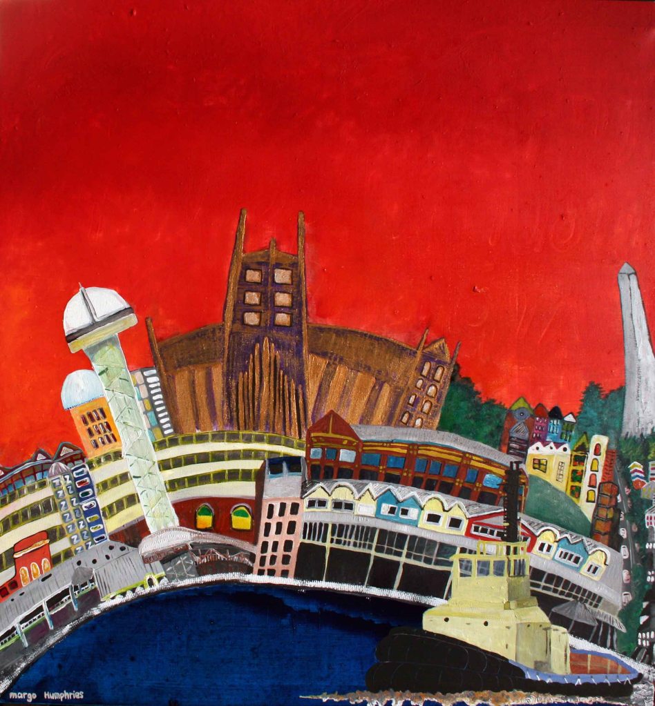 "Newcastle - vivid" by Margo Humphries specifically commissioned for Newcastle University Choir's new CD in 2013!