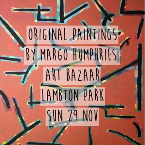 Margo Humphries Art Bazaar Lambton Park 29.11.15 everyone talking at once