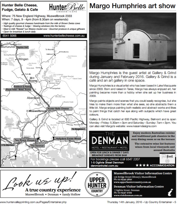 Hunter Valley Printing The Entertainer Gallery & Grind