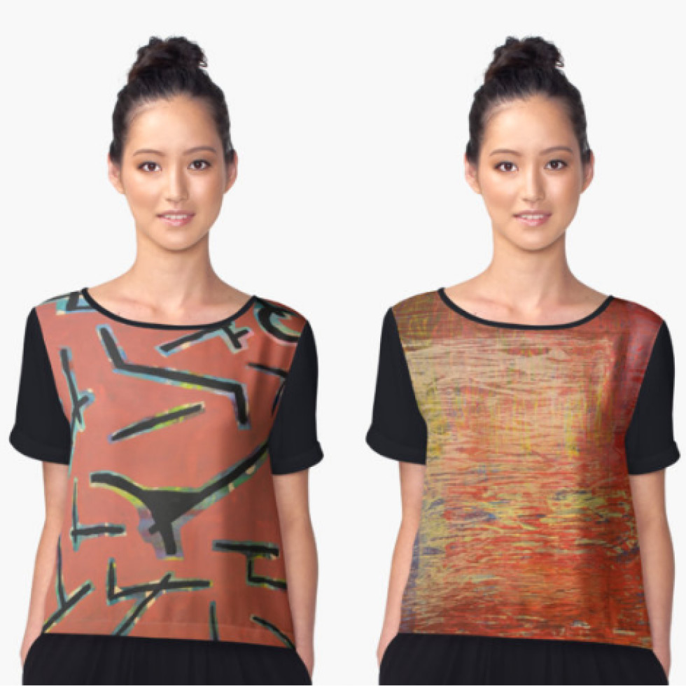 margo humphries redbubble womens chiffon tops 20 per cent off