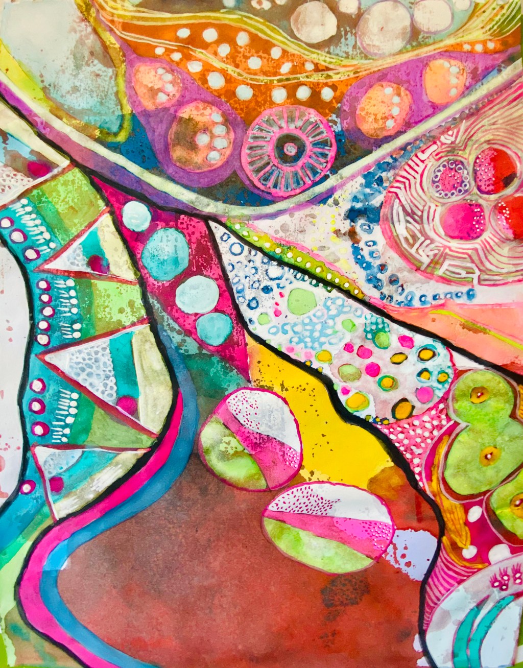 Detail from my other new painting! “Ultra&nbsp;Layers”