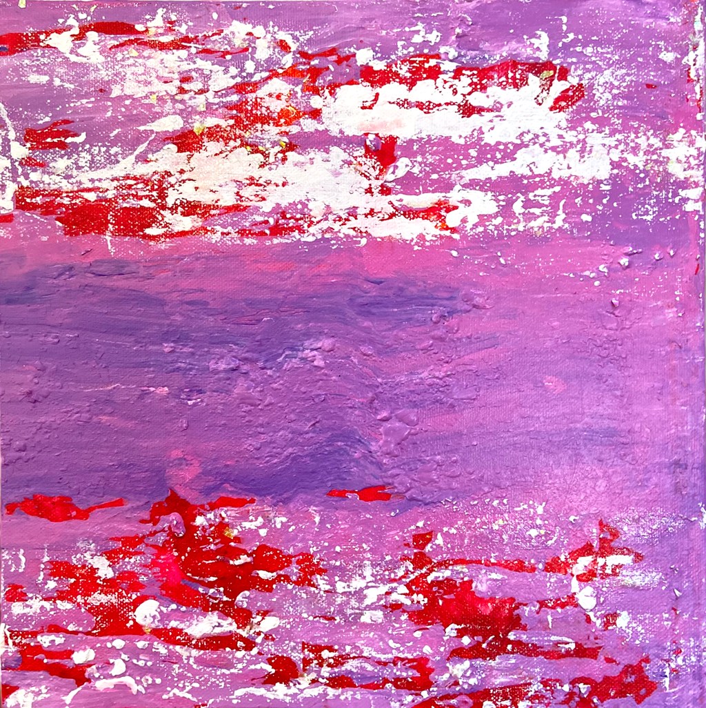 "Inverted" original painting by Margo Humphries 30.5cm x 30.5cm acrylic on canvas $50.00