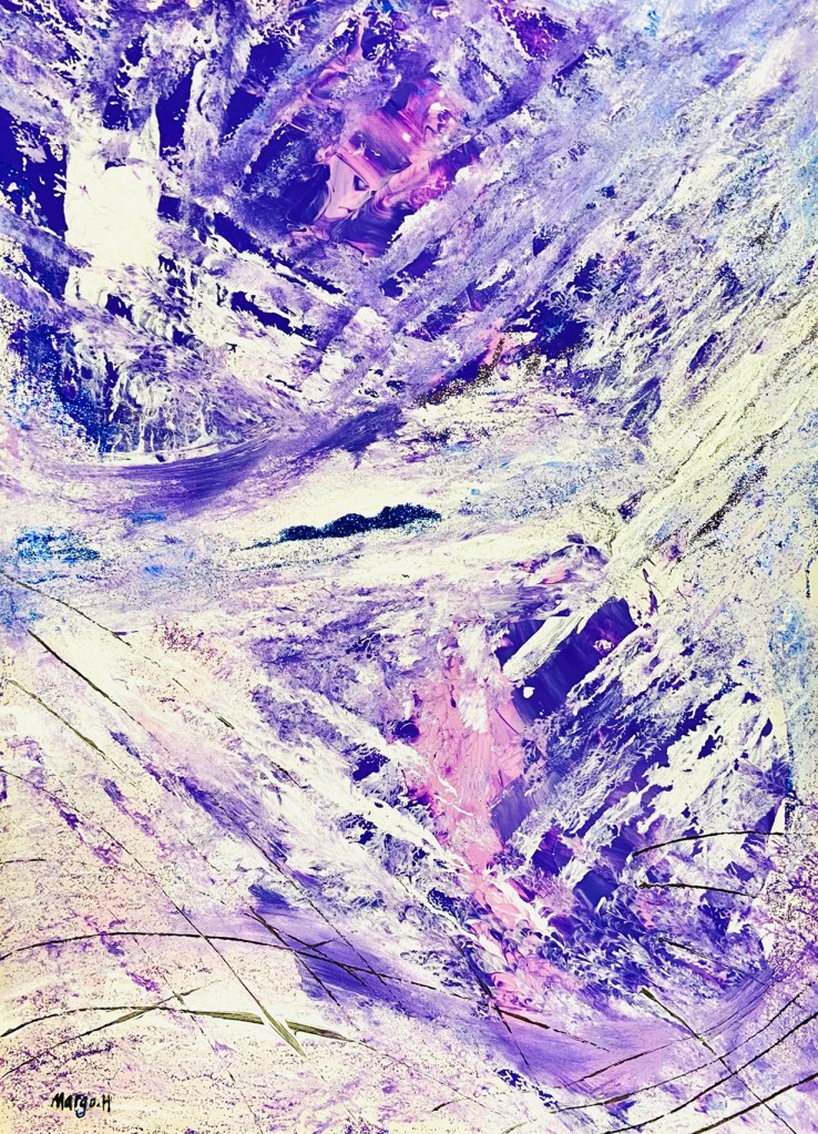 "The Manuscript" original painting by Margo Humphries