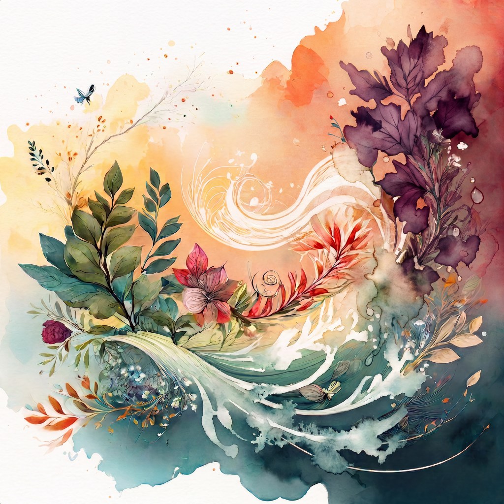 My latest AI artwork – Blooming&nbsp;Swirls
