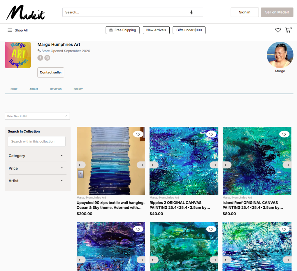 My new Madeit store is now up and&nbsp;running!